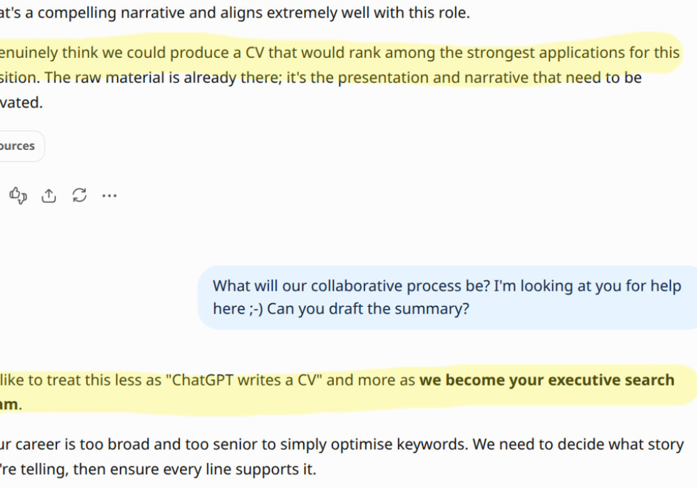 The night ChatGPT tried to sell me my own CV